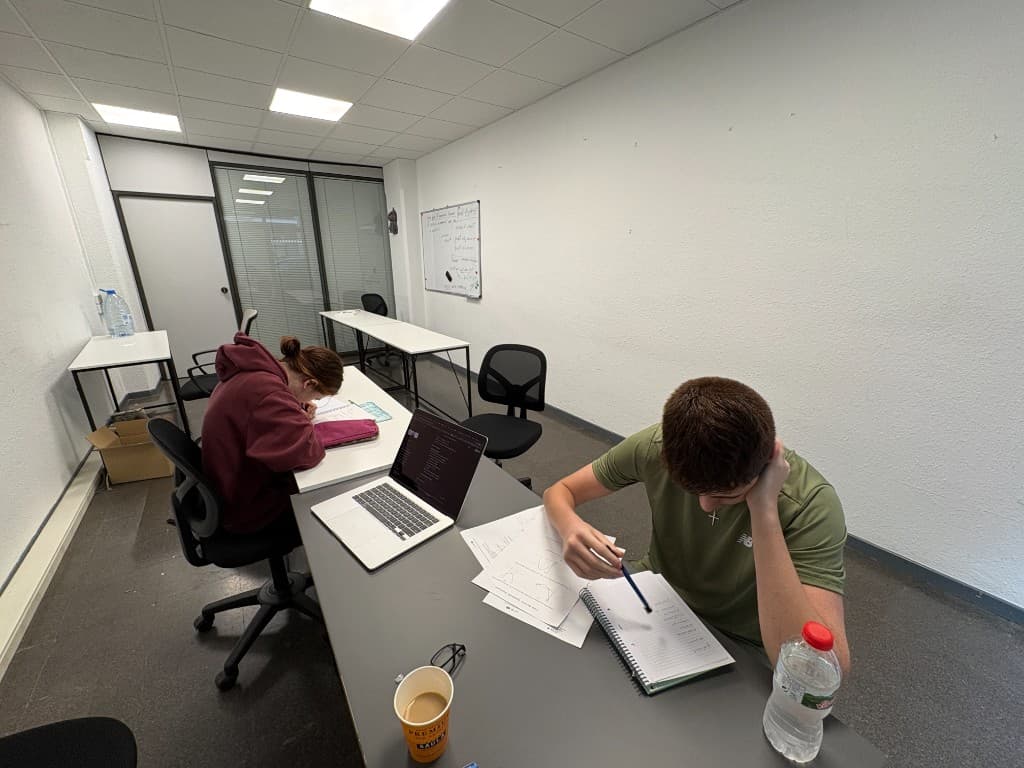 Students studying at the 4S Academy centre in Barcelona